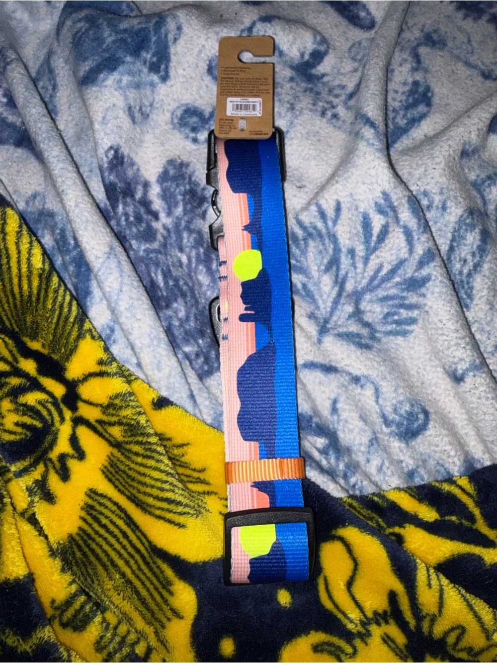 (XL) Arcadia Trail Dog Collar Blue Pink Camo Adjustable Buckle